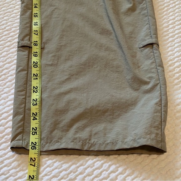 Columbia Omni-shade sun protection hiking outdoor pants, nylon, beige/tan, 1X - Picture 12 of 13